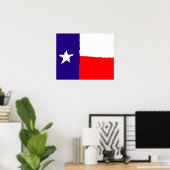 Texas Flag Pop Art Poster - American Staaten Print (Heimbüro)