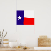 Texas Flag Pop Art Poster - American Staaten Print (Küche)