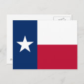 Texas Flag Postcard Postkarte (Vorne/Hinten)