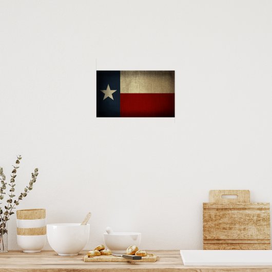 Texas Flag Poster (Küche)