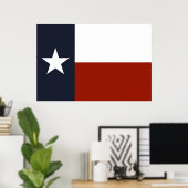 Texas Flag Poster (Heimbüro)