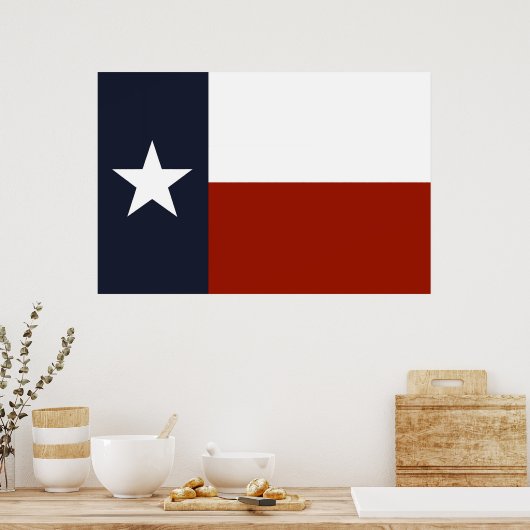 Texas Flag Poster (Küche)