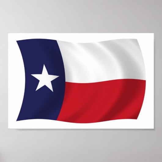 Texas Flag Poster Print (Vorne)