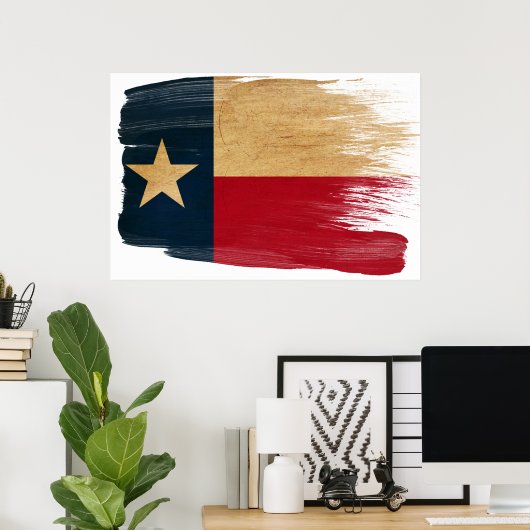 Texas Flag Posters Poster (Heimbüro)