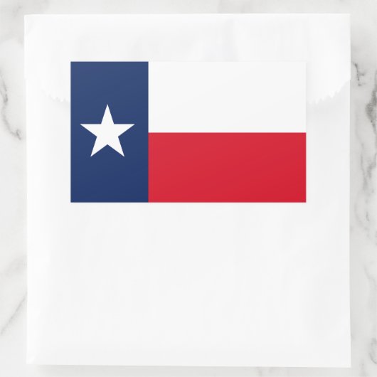 TEXAS-Flag - Rechteckiger Aufkleber (Tasche)