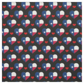 Texas Flag & Red Heart mode Fabric / USA Stoff (Muster)
