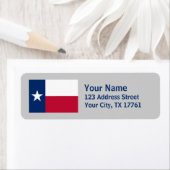 Texas Flag Rücksendeadressen-Aufkleber (Insitu)