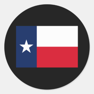 TEXAS FLAG RUNDER AUFKLEBER