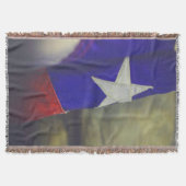 Texas Flag Rustic Lone Star Staat USA Decke (Vorderseite)