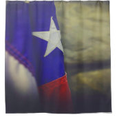 Texas Flag Rustic Lone Star Staat USA Duschvorhang (Vorderseite)
