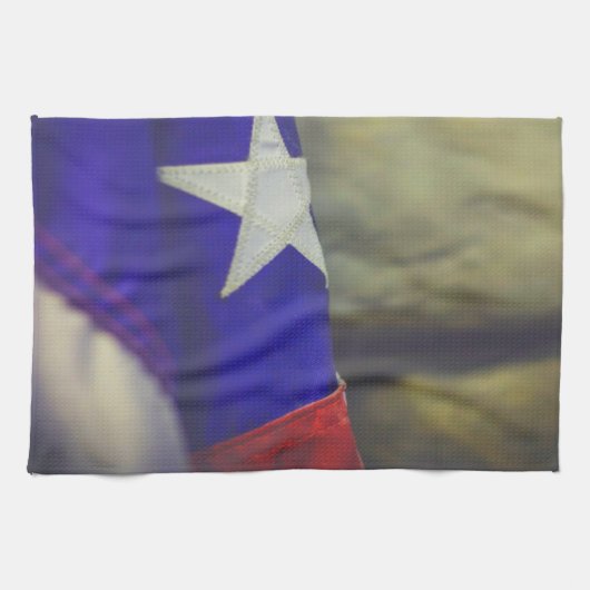 Texas Flag Rustic Lone Star Staat USA Geschirrtuch (Horizontal)