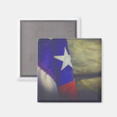 Texas Flag Rustic Lone Star Staat USA Magnet (Vorderseite/Rückseite)