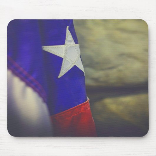 Texas Flag Rustic Lone Star Staat USA Mousepad (Vorne)