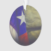 Texas Flag Rustic Lone Star Staat USA Ornament (Vorderseite)