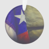 Texas Flag Rustic Lone Star Staat USA Ornament (Vorderseite)