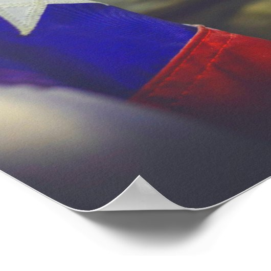 Texas Flag Rustic Lone Star Staat USA Poster (Ecke)