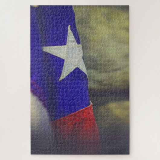 Texas Flag Rustic Lone Star Staat USA Puzzle (Vertikal)