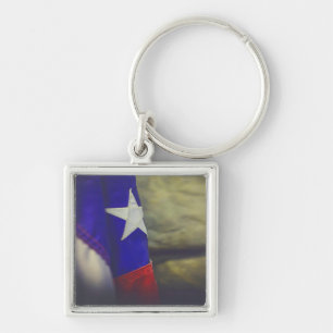 Texas Flag Rustic Lone Star Staat USA Schlüsselanhänger