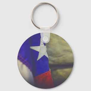 Texas Flag Rustic Lone Star Staat USA Schlüsselanhänger