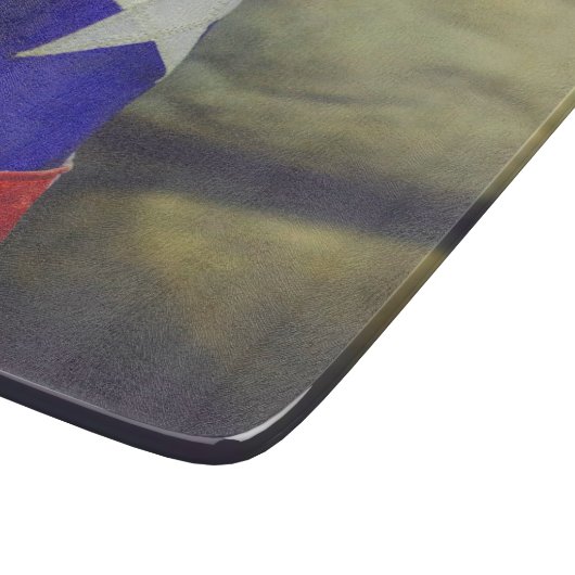 Texas Flag Rustic Lone Star Staat USA Schneidebrett (Ecke)
