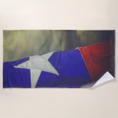 Texas Flag Rustic Lone Star Staat USA Strandtuch (Vorderseite)