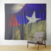 Texas Flag Rustic Lone Star Staat USA Wandteppich (Beispiel (Horizontal))