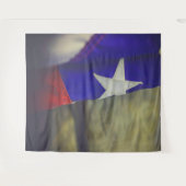 Texas Flag Rustic Lone Star Staat USA Wandteppich (Vorderseite (Horizontal))