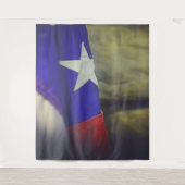 Texas Flag Rustic Lone Star Staat USA Wandteppich (Vorderseite)