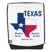 TEXAS FLAG Selig Staat Christliche Schrift Rucksack (Vorderseite)