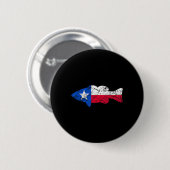 Texas Flag Smallmouth B Angeln Button (Vorne & Hinten)
