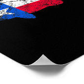 Texas Flag Smallmouth B Angeln Poster (Ecke)