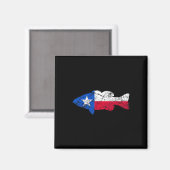 Texas Flag Smallmouth by Fishing Magnet (Vorderseite/Rückseite)