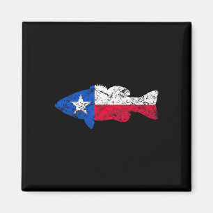 Texas Flag Smallmouth by Fishing Magnet