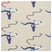 Texas Flag Steer Head Mit Seil auf lt Gewebe Stoff (Muster)
