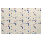Texas Flag Steer Head Mit Seil auf lt Gewebe Stoff (Fat Quarter (45,7 x 55,9 cm))