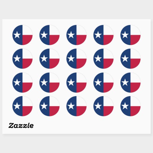 Texas Flag Sticker (Blatt)