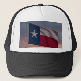 Texas Flag Sunset Cap - Patriotic Hat Truckerkappe