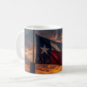 Texas Flag Sunset Mug - Patriotic Coffee Cup Kaffeetasse (Vorderseite Links)
