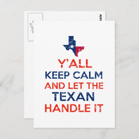 Texas Flag T-Shirts Postkarte (Vorne/Hinten)