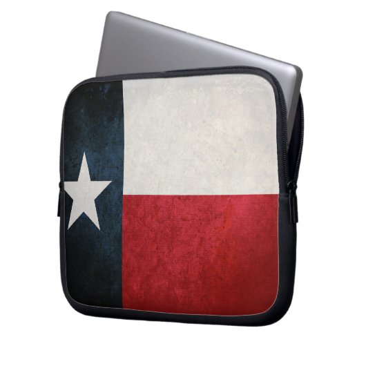 Texas Flag; Texan; Laptopschutzhülle (Vorderseite Links)