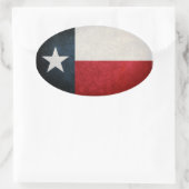Texas Flag; Texan; Ovaler Aufkleber (Tasche)