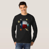 Texas Flag Texas And The Solar System T-Shirt (Vorne ganz)