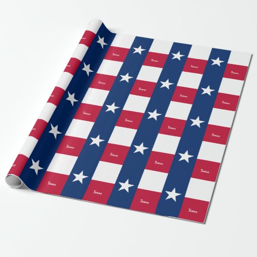 Texas Flag & Texas Geschenke Amerika /Sportfans Geschenkpapier (Ungerollt)
