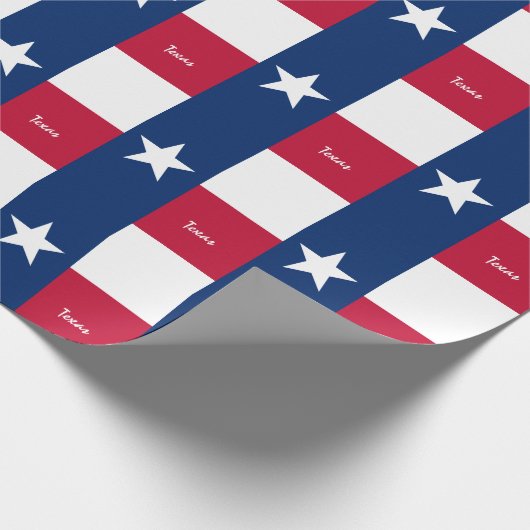 Texas Flag & Texas Geschenke Amerika /Sportfans Geschenkpapier (Ecke)
