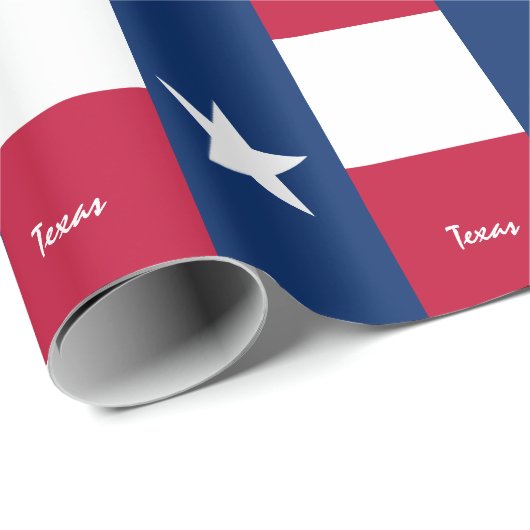 Texas Flag & Texas Geschenke Amerika /Sportfans Geschenkpapier (Rolleneckpunkt)