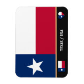 Texas Flag & Texas Staat /travel America Magnet (Vertikal)