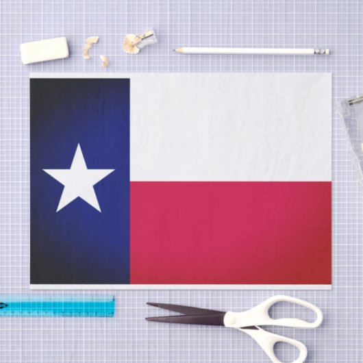 Texas Flag Tissue Paper Seidenpapier (Handwerk)