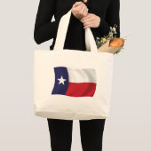 Texas Flag Tote Bag Jumbo Stoffbeutel (Vorderseite (Produkt))