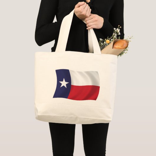 Texas Flag Tote Bag Jumbo Stoffbeutel (Vorderseite (Produkt))