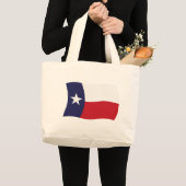 Texas-Flag-Tragetasche Jumbo Stoffbeutel (Vorderseite (Produkt))
